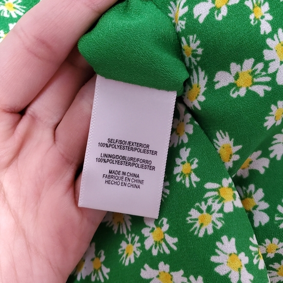 WAYF Floral Ruffle Peplum Wrap Blouse - Small - Picture 8 of 9